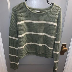 Cropped Striped Sweater